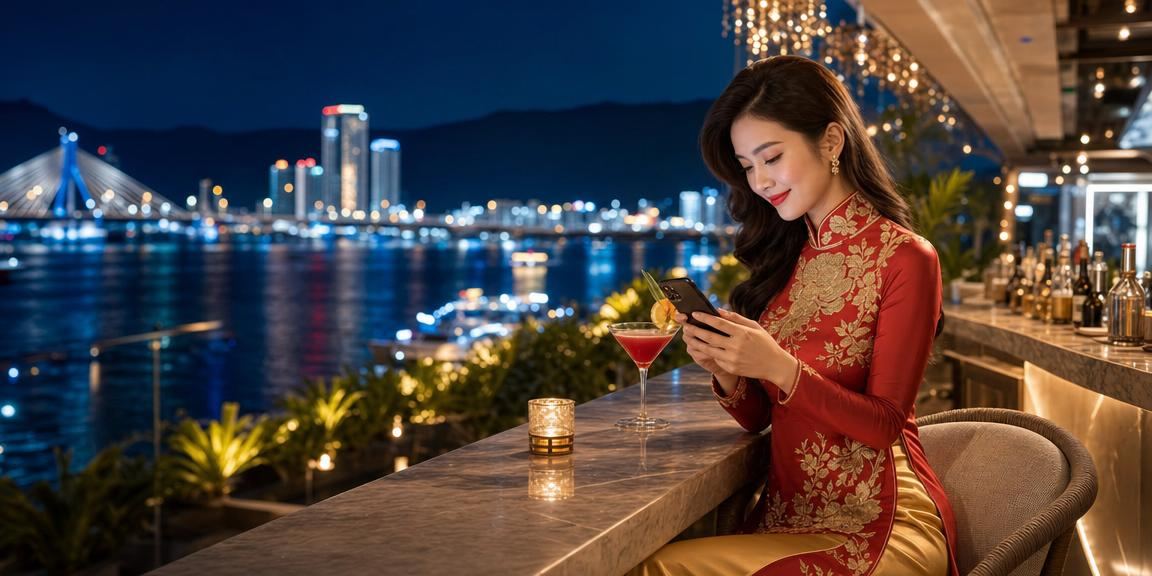 Bãi biển Đà Nẵng minh họa người dùng xem thể thao trên mobile